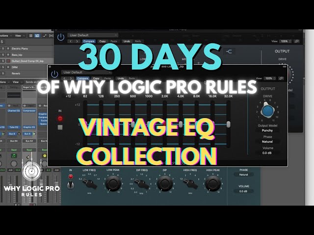 Bring Analog Vibe & Workflow Back to Your Music w/ Logic's Vintage EQs