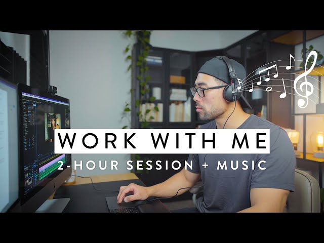 Productive Late Night Work With Me (2 Hours) with Music | Pomodoro 25/5 Timer