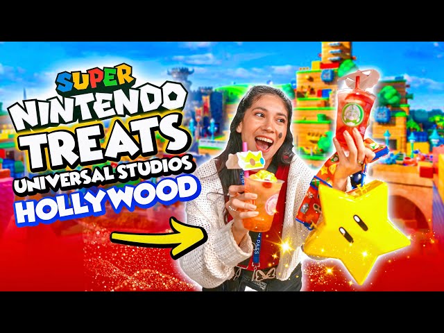 TRY THESE NEW Super Nintendo Snacks At Universal Studios Hollywood! | Universal Studios Hollywood