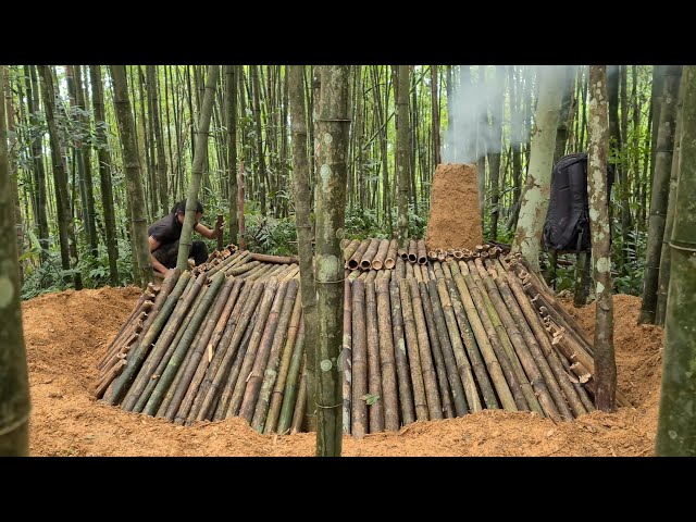 Bushcraft Shelter, Clay Fireplace, Catch And Cook, Survival Instinct, Wilderness Alone, Episode 212