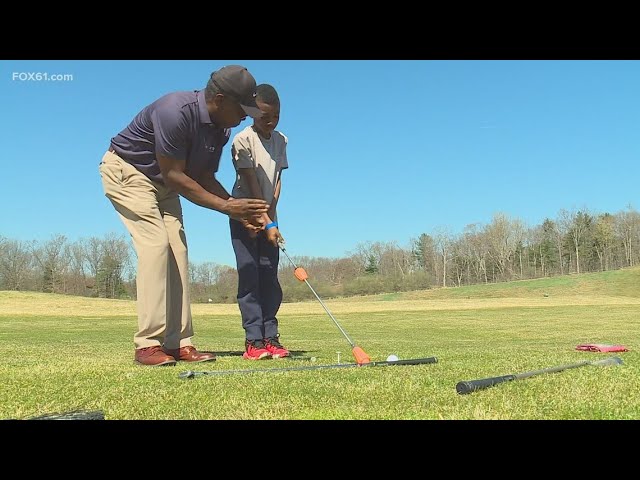 First Tee of Connecticut teaches Camp Courant kids basics of golf