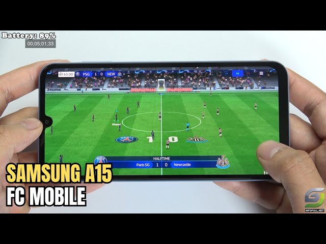 Samsung Galaxy A15 test game EA SPORTS FC MOBILE 24