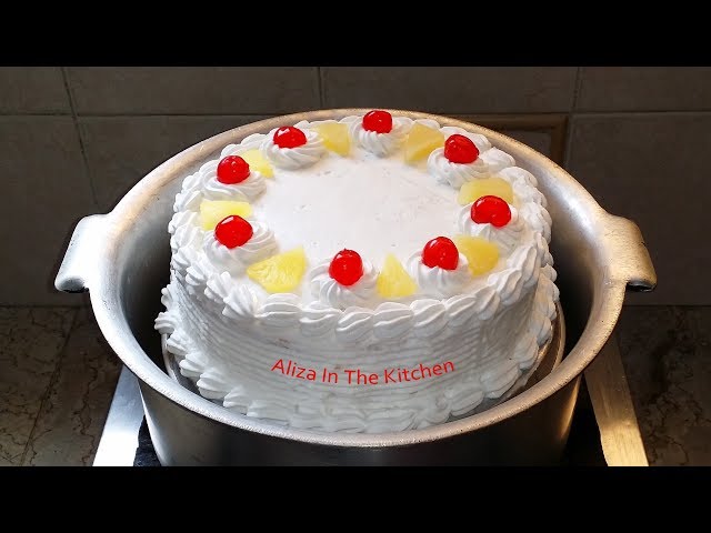 Pineapple Cake Recipe - Cake Recipe - No Oven Cake Recipe by Aliza In The Kitchen