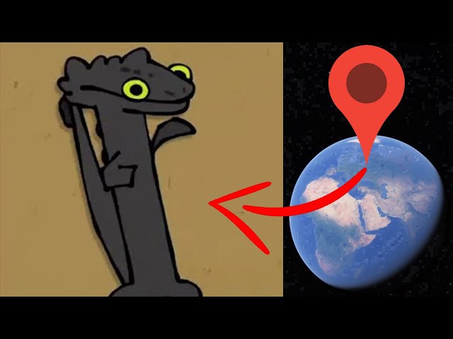 Toothless Dancing Meme on Google Earth!
