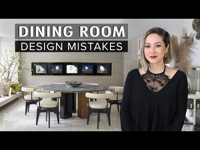 COMMON DESIGN MISTAKES | Dining Room Mistakes (Plus how to fix them!)
