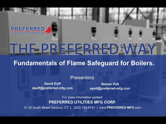 Fundamentals of Flame Safeguard for Boilers with Live Q&A