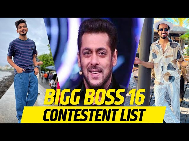 Bigg Boss 16 Contestant List 2022 | BB 16 Contestant List | Bigg Boss 16