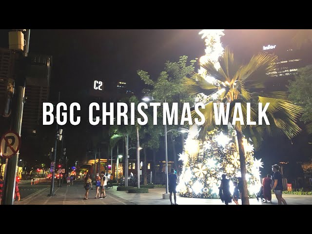 [4K] BGC Christmas Walk | Taguig City Philippines November 2020