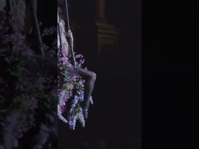 Who doesn’t like to swing from a trapeze? See more in the official music video for “Ghost Story.”