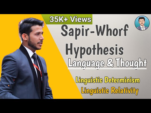 Sapir-Whorf Hypothesis | Language and Thought in Urdu/Hindi | Linguistic Determinism and Relativity