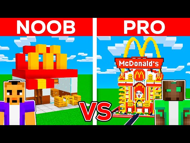 Batalla de Construcción de MCDONALDS NOOB vs PRO!