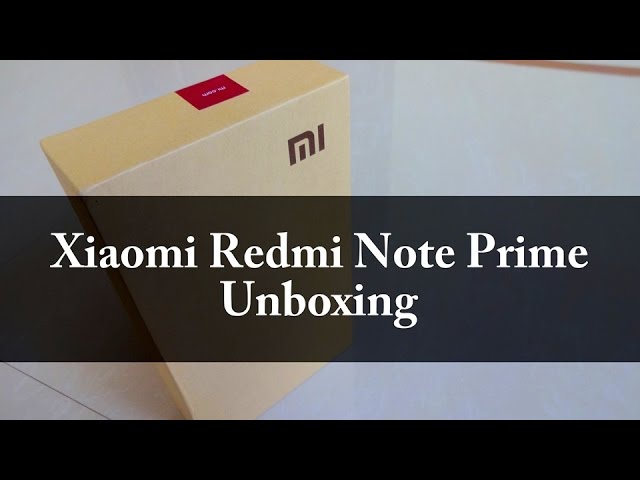 Xiaomi Redmi Note Prime Unboxing | Techconfigurations