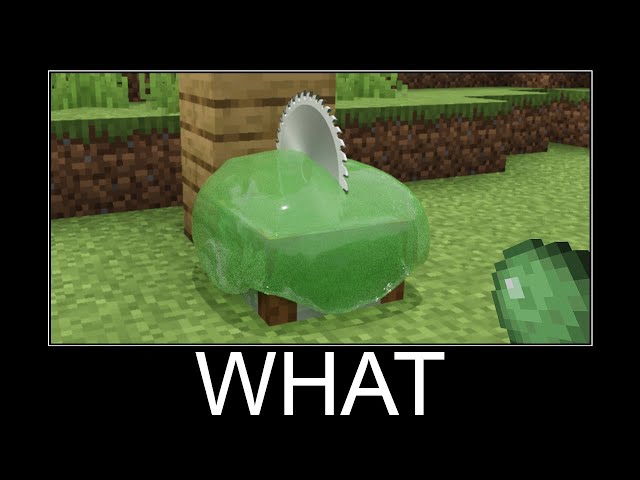 Minecraft realistic wait what meme part 60 realistic slime, cow, lava