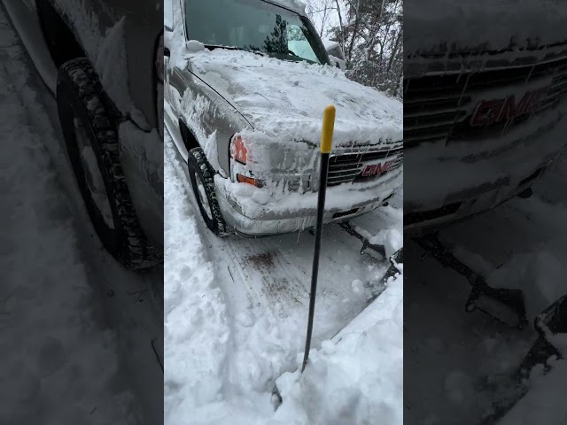 Rolling SNOW! Trailer hitch snow plow ❄️❄❄️❄