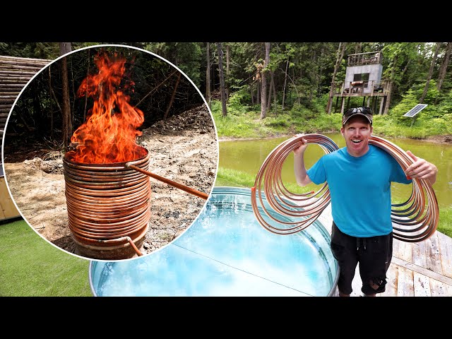I Built a Wood Fired Pool Heater!       (Raging Hot)