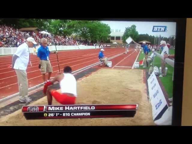 Michael Hartfield 2012 Big Ten Long Jump Champion