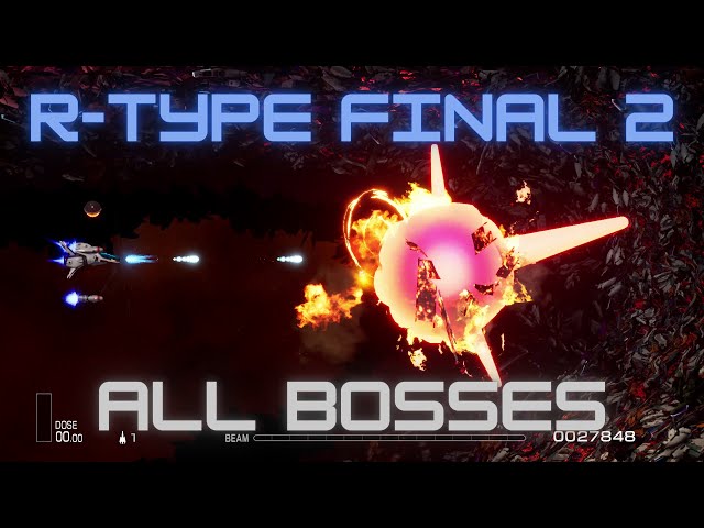 R-Type Final 2 - All Bosses Exhibition Gameplay