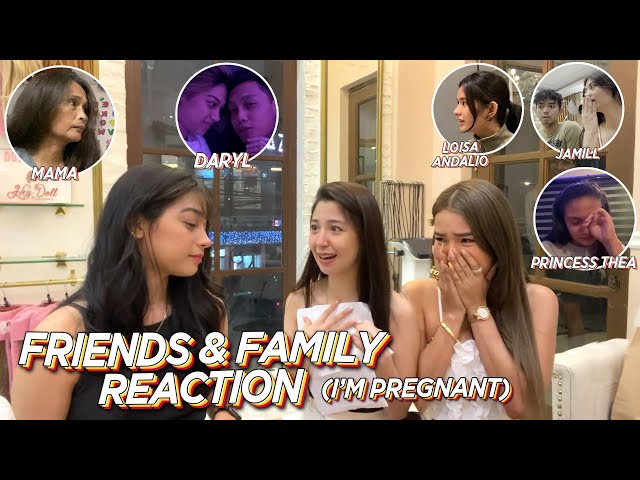 TELLING MY FRIENDS AND FAMILY I'M PREGNANT (REACTION) | ZEINAB HARAKE