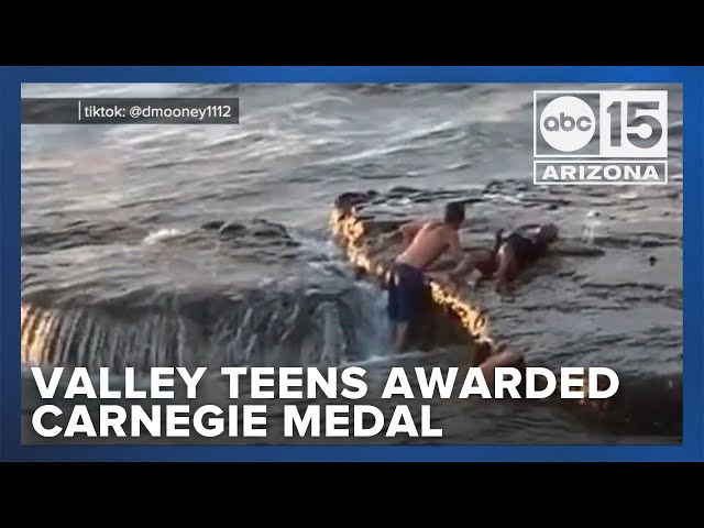 Valley teens awarded Carnegie Medal for brave water rescue