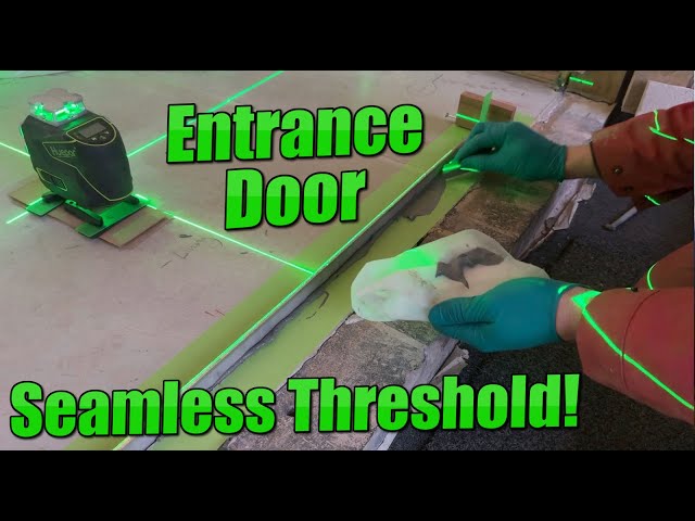 Draught Proof Seamless Door Threshold - Machining and Installing the Water Bar