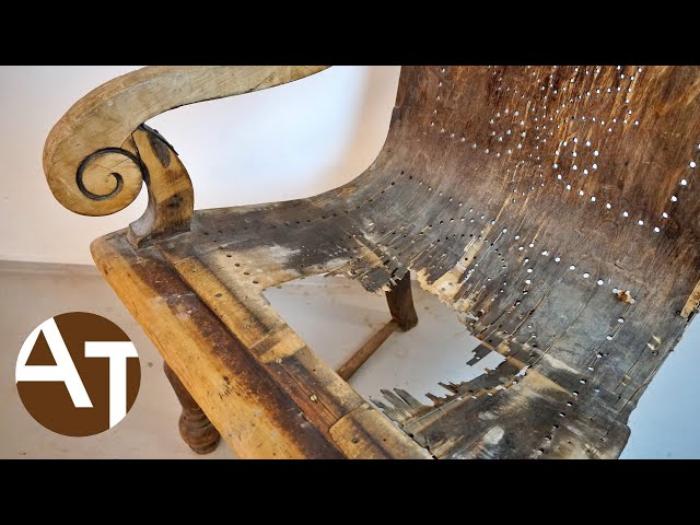 I restored a quirky FOLK ART CHAIR from 1920´s (video contest)