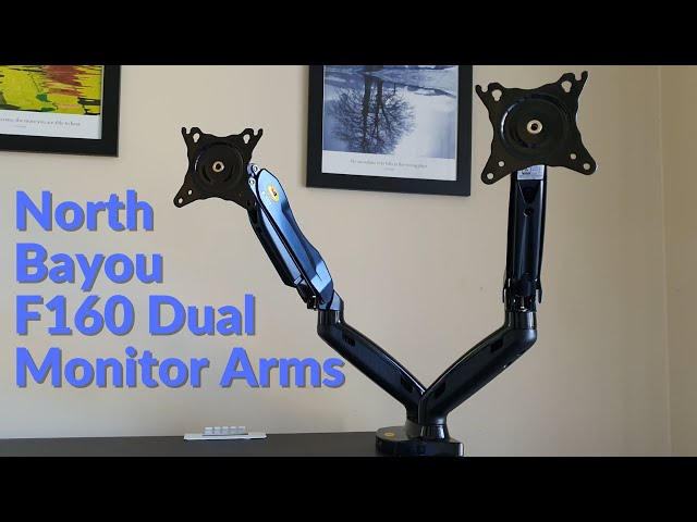 Best Affordable Gas Lift Monitor Arm - North Bayou F160 Dual Monitor Desktop Mount | close up look