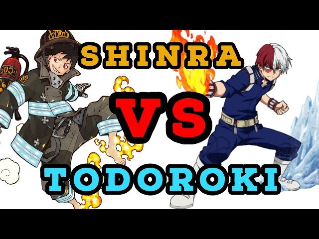 Shinra Kusakabe vs Shoto Todoroki!! | Fire Force & My Hero Academia