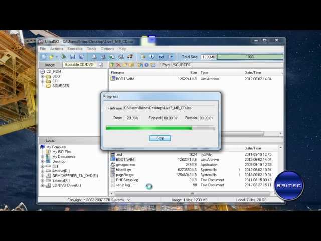 How to Extract and Modify WIM File With GimageX by Britec