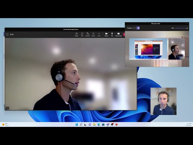 How To Record Yourself with Content Using Microsoft Teams