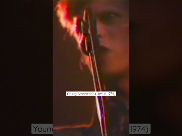 David Bowie performs Young Americans live in 1974. #youtubeshorts #shorts #bowie