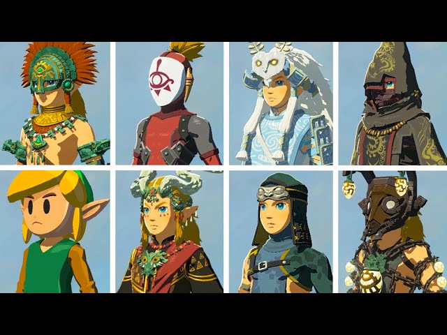 Zelda: Tears of the Kingdom - All 136 Armor Showcase (Fully Upgraded)