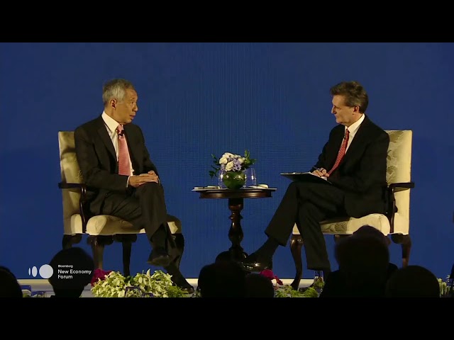 Prime Minister Lee Hsien Loong at the Bloomberg New Economy Forum