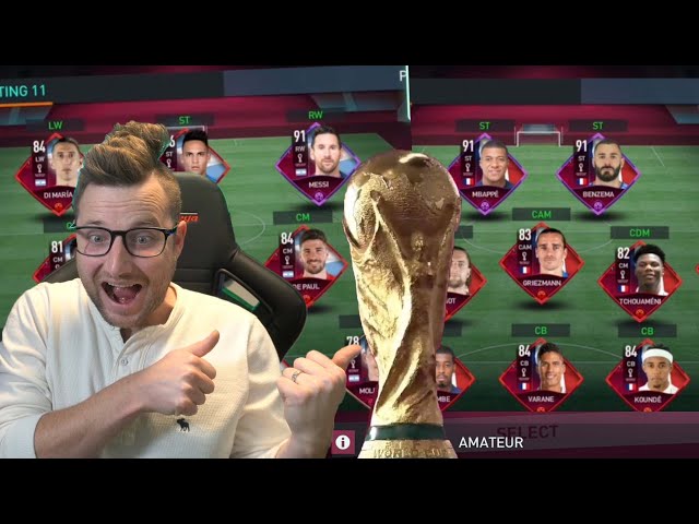 Messi and Ronaldo in the World Cup Tournament on FIFA Mobile 22! First Looks at Teams and Gameplay!