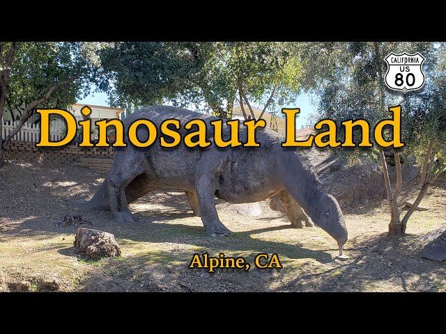 Visiting the Former Site of Dinosaur Land in Alpine, CA