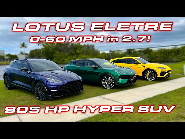 905 HP Lotus Eletre Hyper SUV Review and Performance Testing 0-60 MPH in 2.7