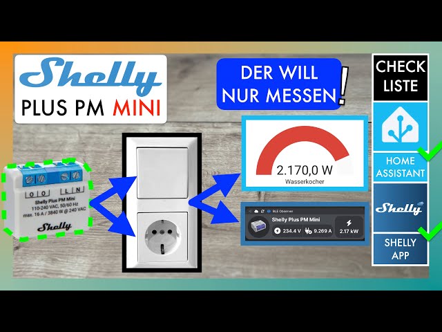 Shelly Plus PM Mini Review - Anleitung für die Shelly App & Home Assistant