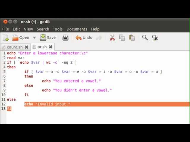 Shell Scripting Tutorial-36: The 'OR' Logical Operator