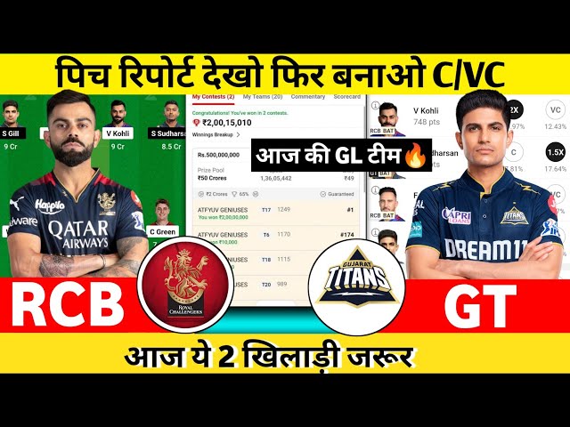 RCB vs GT Pitch Report || M Chinnaswamy Stadium Bengaluru Pitch Report || Bengaluru Pitch Report