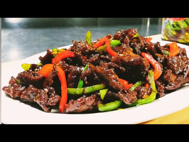 Beef chilli dry recipe || made with Mama Sita's Oyster sauce || easy beef chili Dry recipe