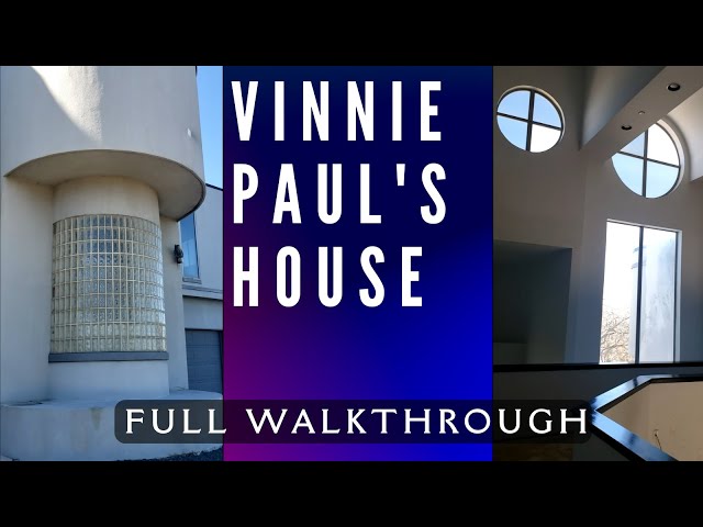 Vinnie Paul's House - Full Walk Through - Arlington Tx