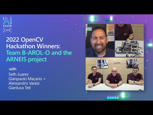 2022 OpenCV Hackathon Winners | Team B-AROL-O and the ARNEIS project