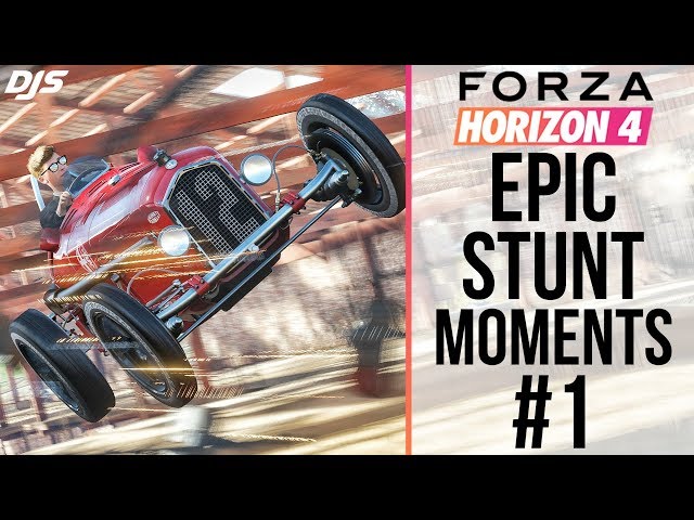Forza Horizon 4 - EPIC STUNT MOMENTS #1