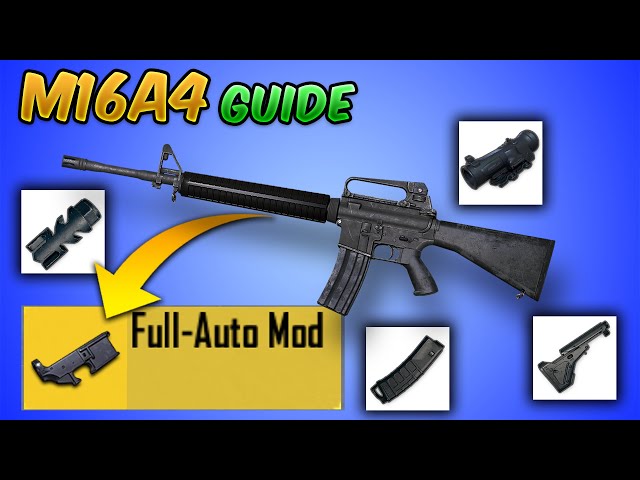 M16A4 Full Auto Mod vs M416 (PUBG Mobile/BGMI) Damage, Recoil, Rate of Fire | Guide/Tutorial