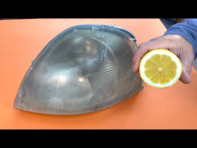 Genius Idea! Clean Your Headlights in 10 Minutes Using Lemon