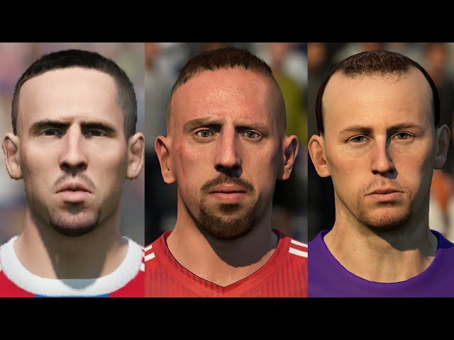 Franck Ribery evolution from FIFA 05 to FIFA 20