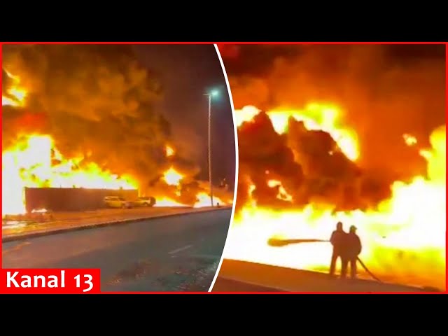 Firefighters battle massive factory fire in UAE's Ajman