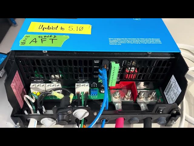 (In 4K) Showing 3 x Victron Multiplus II inverter/Chargers with Calb 230 custom batteries