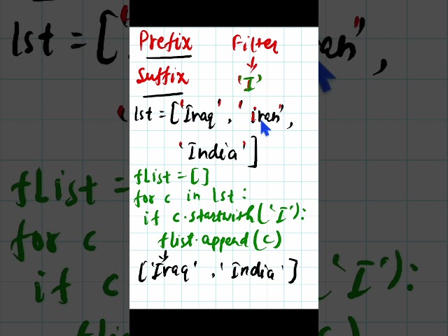 Python - 055 : Check for prefix and suffix in python #python #pythonprogramming #pythontutorial