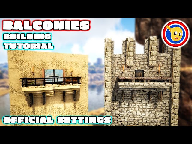 Ark: How To Build Balconies | Building Tutorial | Official Settings