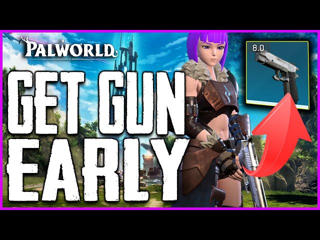 Palworld HOW TO GET a GUN (PISTOL) EARLY and Become OP (Tips, Tricks)